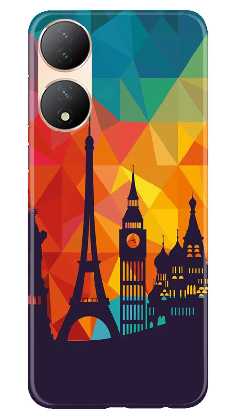 Eiffel Tower2 Mobile Back Case for Vivo Y100 5G (Design - 91) Eiffel Tower2 Case for Vivo Y100 5G