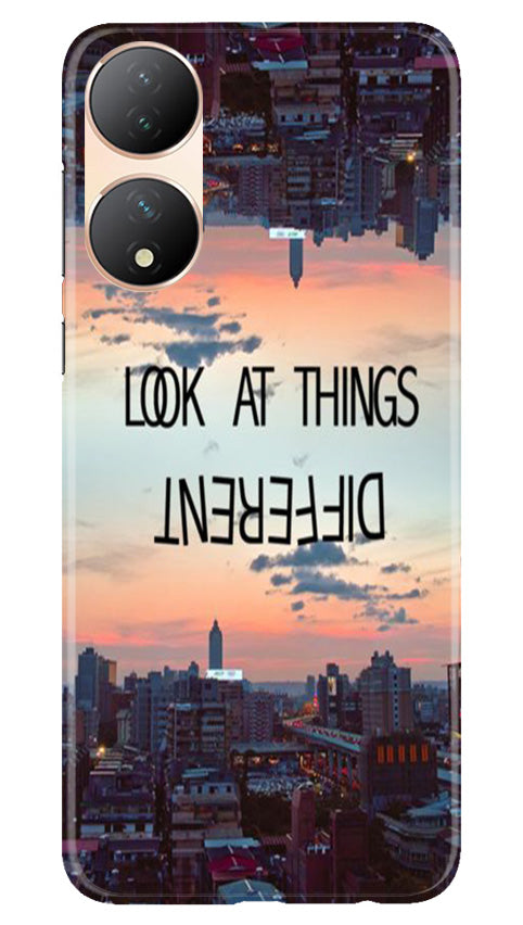 Look at things different Mobile Back Case for Vivo Y100 5G (Design - 99) Look at things different Case for Vivo Y100 5G