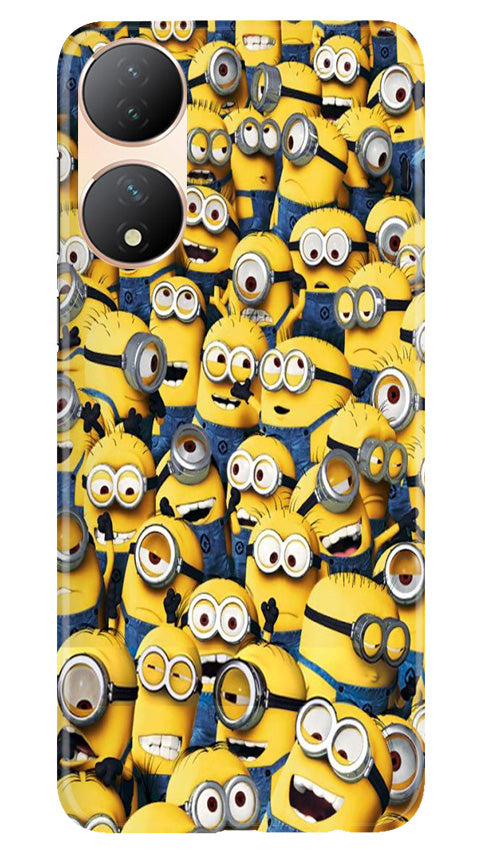 Minions Mobile Back Case for Vivo T2 5G (Design - 126) Minions Case for Vivo T2 5G (Design - 126)