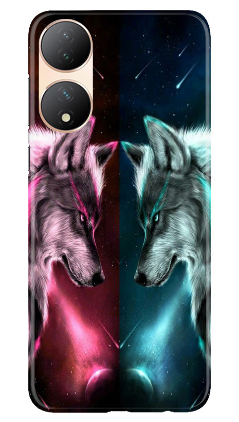 Wolf fight Mobile Back Case for Vivo T2 5G (Design - 190) Wolf fight Case for Vivo T2 5G (Design No. 190)