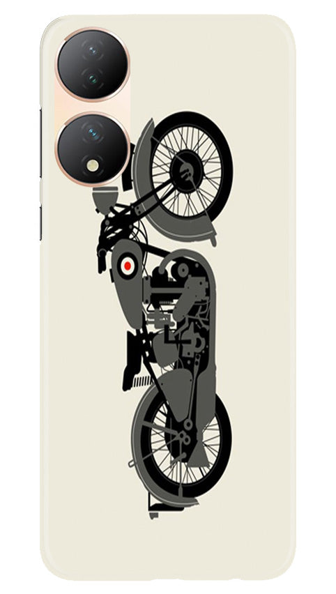 MotorCycle Mobile Back Case for Vivo T2 5G (Design - 228) MotorCycle Case for Vivo T2 5G (Design No. 228)