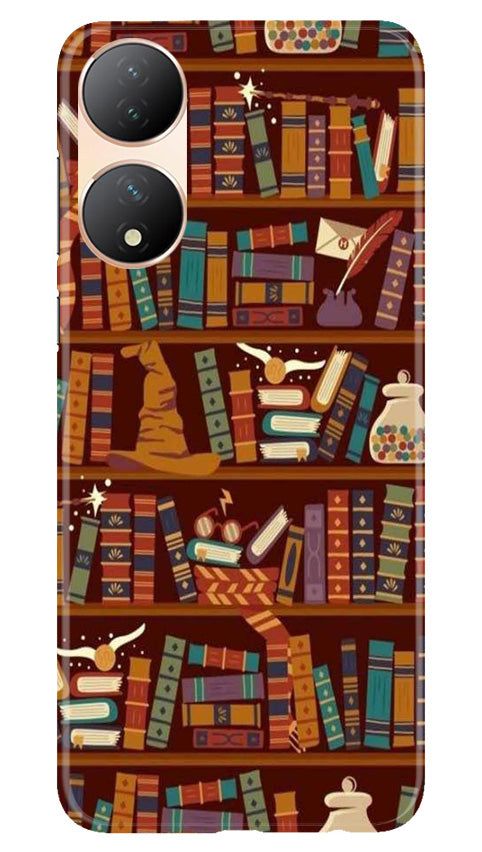 Book Shelf Mobile Back Case for Vivo Y100 5G (Design - 348) Book Shelf Mobile Back Case for Vivo Y100 5G (Design - 348)