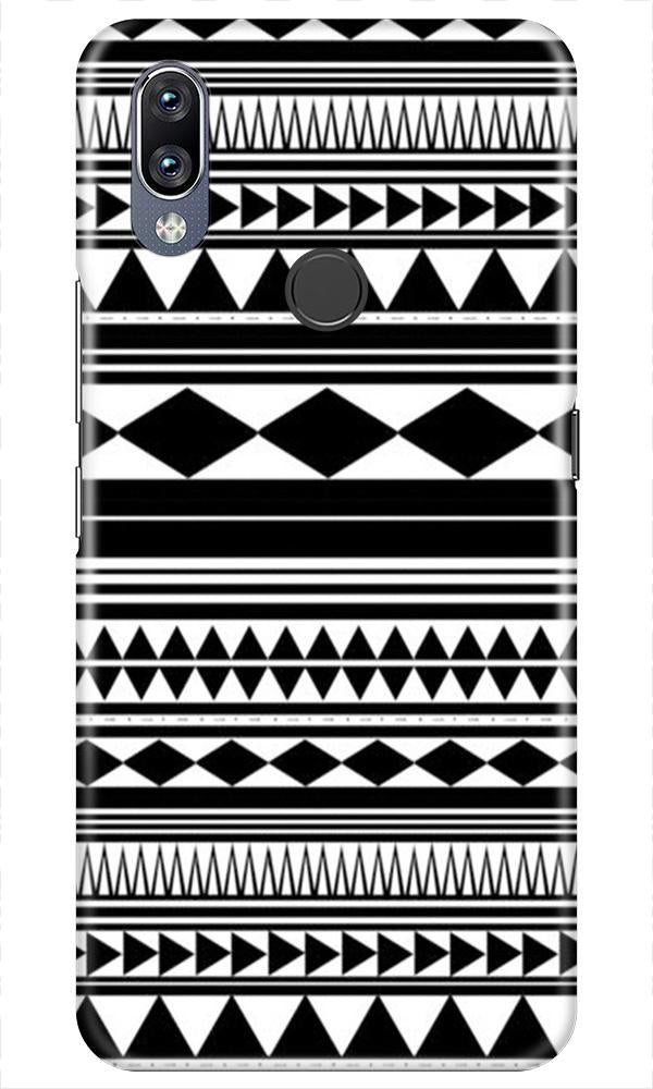 Black white Pattern Mobile Back Case for Vivo Y11 (Design - 5) Black white Pattern Case for Vivo Y11