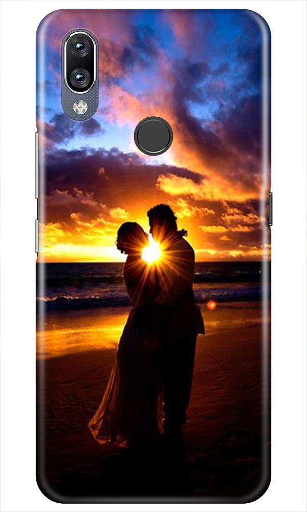 Couple Sea shore Mobile Back Case for Vivo Y11 (Design - 13) Couple Sea shore Case for Vivo Y11