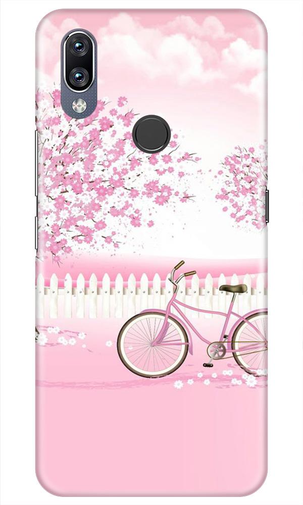 Pink Flowers Cycle Mobile Back Case for Vivo Y11 (Design - 102) Pink Flowers Cycle Case for Vivo Y11 (Design - 102)