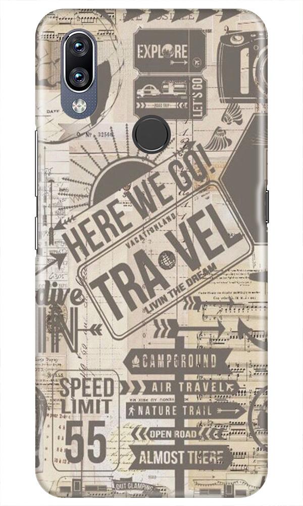 Travel Mobile Back Case for Vivo Y11 (Design - 104) Travel Case for Vivo Y11 (Design - 104)