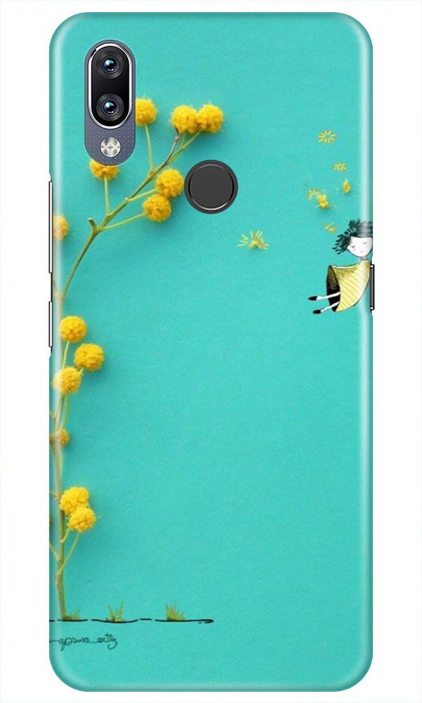 Flowers Girl Mobile Back Case for Vivo Y11 (Design - 216) Flowers Girl Case for Vivo Y11 (Design No. 216)