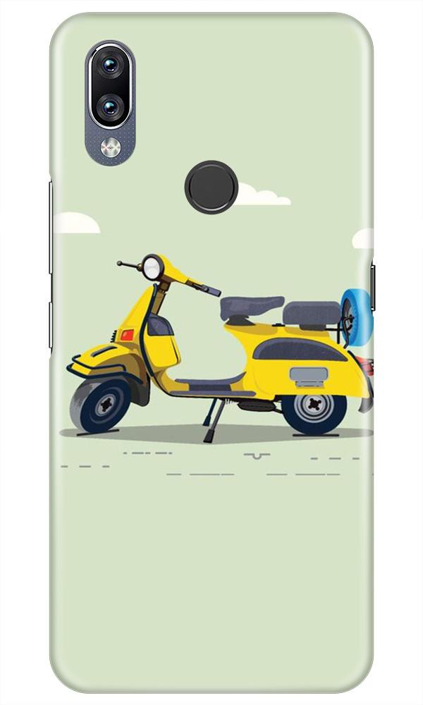 Vintage Scooter Mobile Back Case for Vivo Y11 (Design - 260) Vintage Scooter Case for Vivo Y11 (Design No. 260)