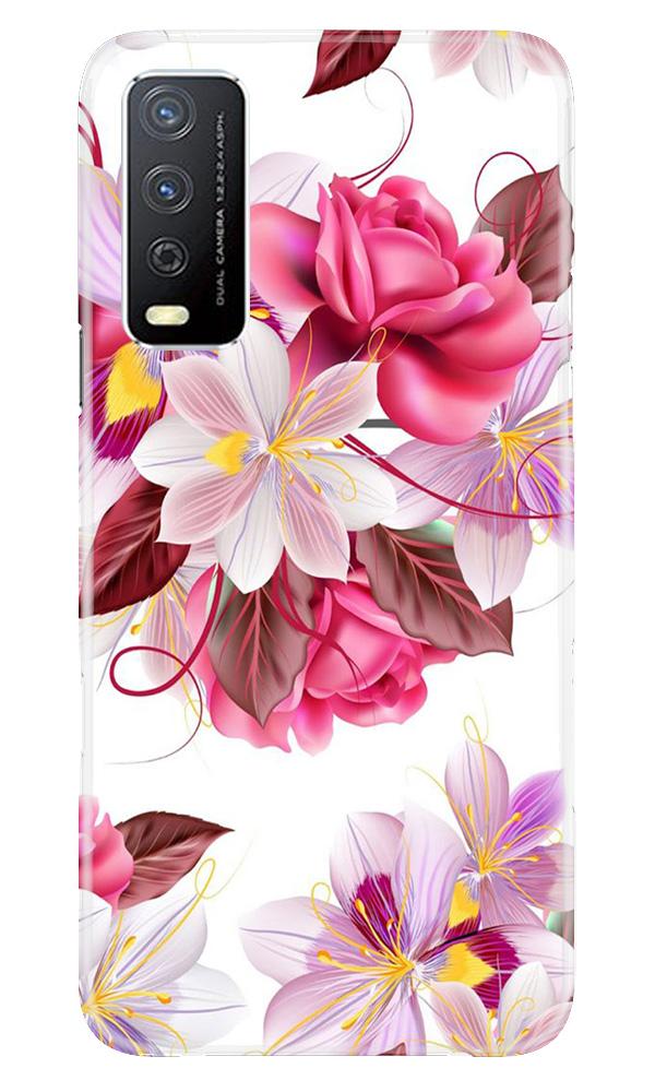 Beautiful flowers Mobile Back Case for Vivo Y12s (Design - 23) Beautiful flowers Case for Vivo Y12s