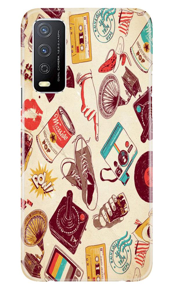 Vintage Mobile Back Case for Vivo Y12s (Design - 35) Vintage Case for Vivo Y12s
