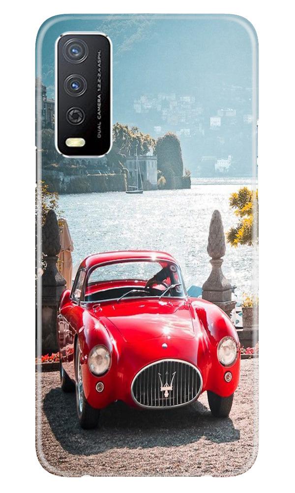 Vintage Car Mobile Back Case for Vivo Y12s (Design - 51) Vintage Car Case for Vivo Y12s