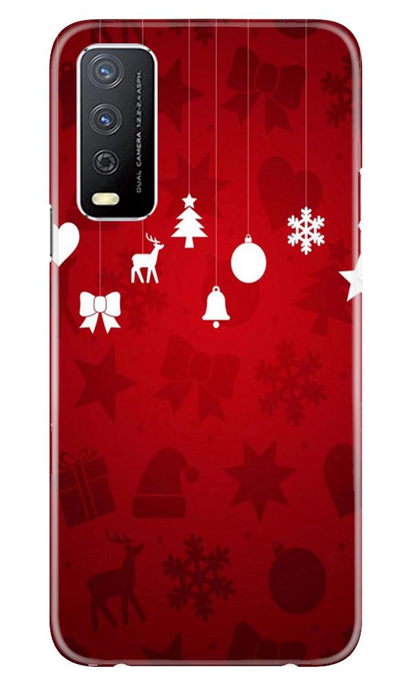 Christmas Mobile Back Case for Vivo Y12s (Design - 78) Christmas Case for Vivo Y12s