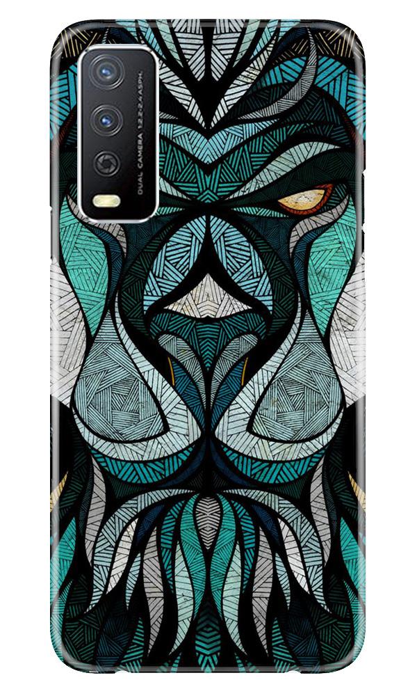 Lion Mobile Back Case for Vivo Y12s (Design - 97) Lion Case for Vivo Y12s