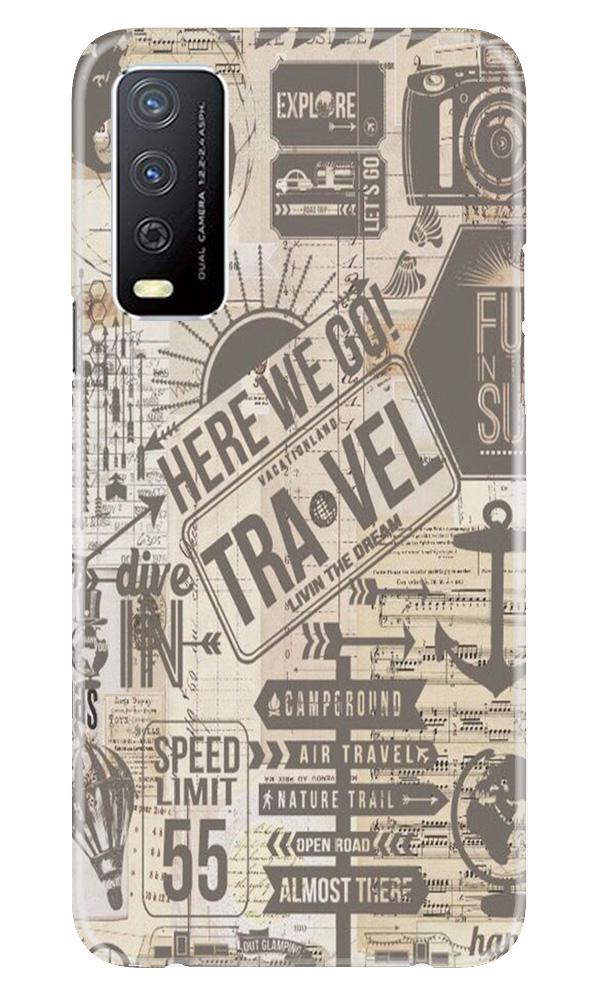 Travel Mobile Back Case for Vivo Y12s (Design - 104) Travel Case for Vivo Y12s (Design - 104)