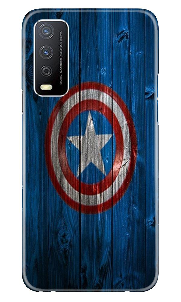 Captain America Superhero Mobile Back Case for Vivo Y12s (Design - 118) Captain America Superhero Case for Vivo Y12s (Design - 118)
