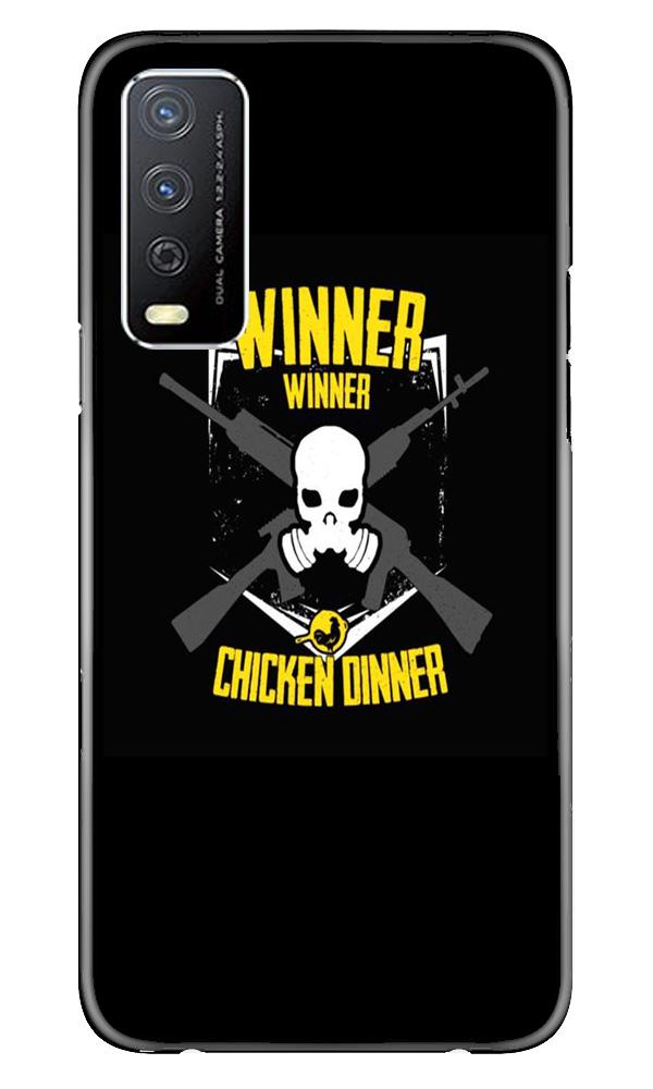 Winner Winner Chicken Dinner Mobile Back Case for Vivo Y12s (Design - 178) Winner Winner Chicken Dinner Case for Vivo Y12s (Design - 178)