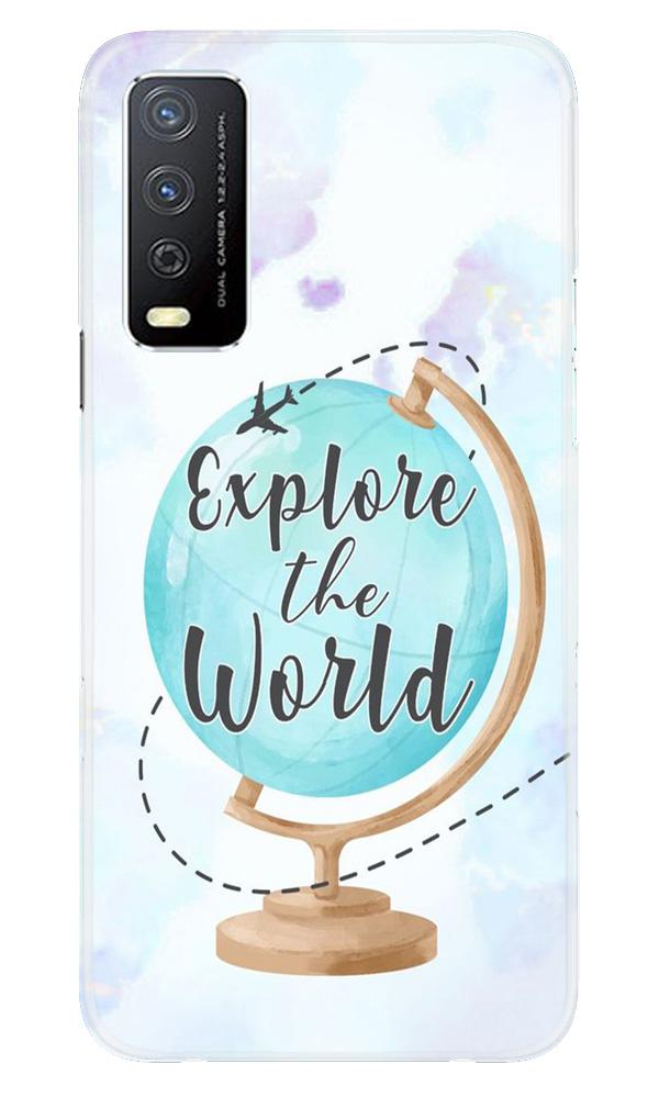 Explore the World Mobile Back Case for Vivo Y12s (Design - 207) Explore the World Case for Vivo Y12s (Design No. 207)