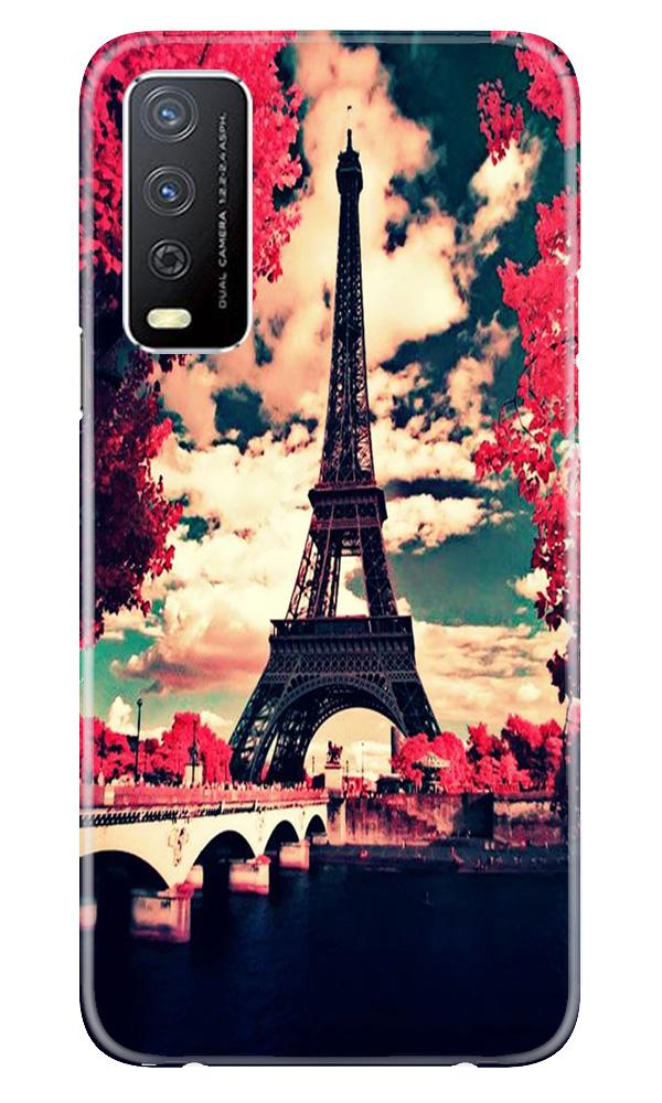 Eiffel Tower Mobile Back Case for Vivo Y12s (Design - 212) Eiffel Tower Case for Vivo Y12s (Design No. 212)