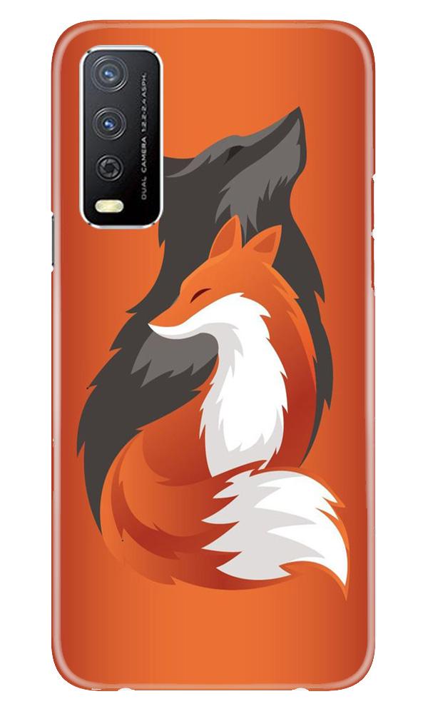 Wolf Mobile Back Case for Vivo Y12s (Design - 224) Wolf Case for Vivo Y12s (Design No. 224)