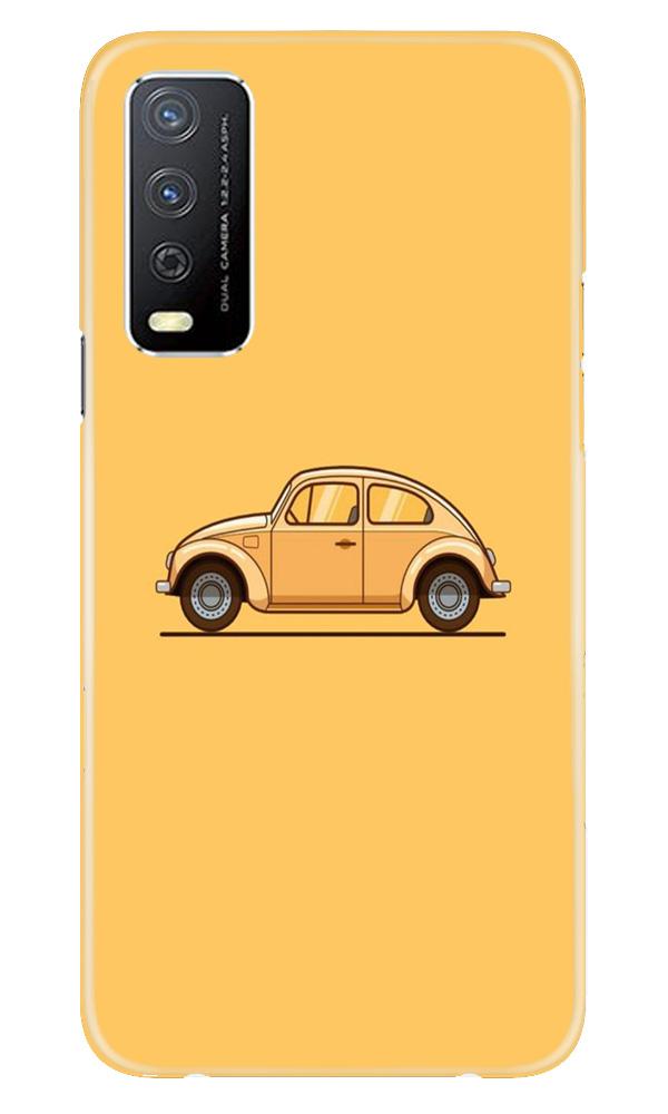 Vintage Car Mobile Back Case for Vivo Y12s (Design - 262) Vintage Car Case for Vivo Y12s (Design No. 262)