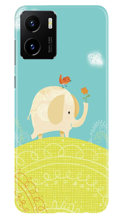 Elephant Painting Mobile Back Case for Vivo Y15C (Design - 46) Elephant Painting Case for Vivo Y15C
