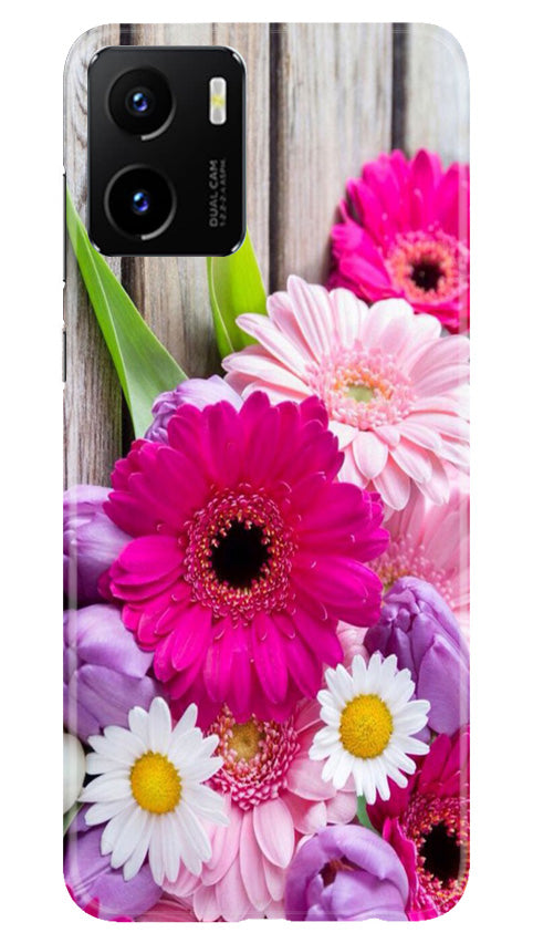 Coloful Daisy2 Mobile Back Case for Vivo Y15C (Design - 76) Coloful Daisy2 Case for Vivo Y15C