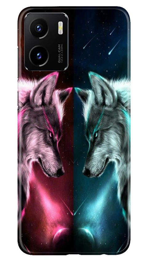 Wolf fight Mobile Back Case for Vivo Y15C (Design - 190) Wolf fight Case for Vivo Y15C (Design No. 190)