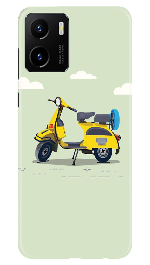 Vintage Scooter Mobile Back Case for Vivo Y15C (Design - 229) Vintage Scooter Case for Vivo Y15C (Design No. 229)