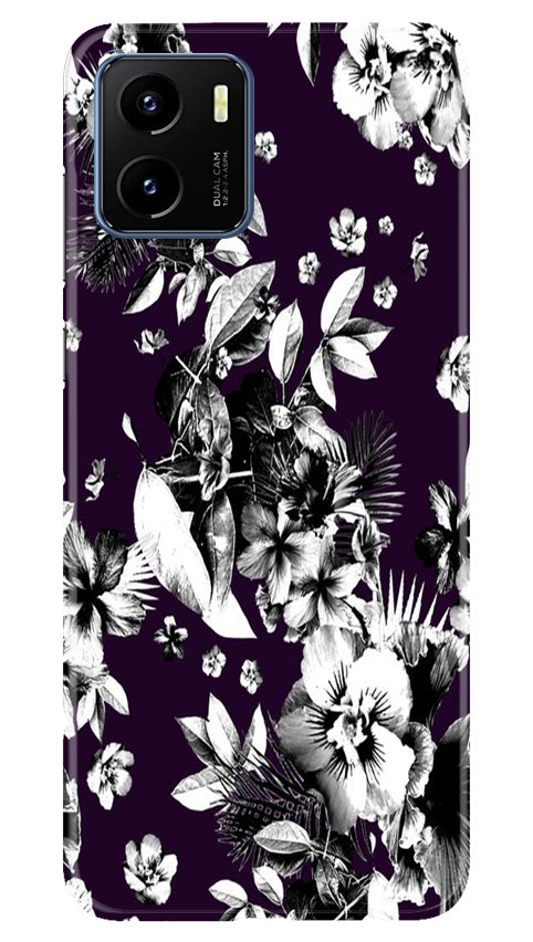 white flowers Mobile Back Case for Vivo Y15s (Design - 7) white flowers Case for Vivo Y15s