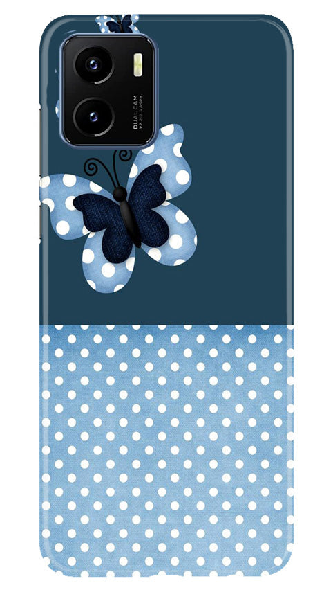 White dots Butterfly Mobile Back Case for Vivo Y15s (Design - 31) White dots Butterfly Case for Vivo Y15s