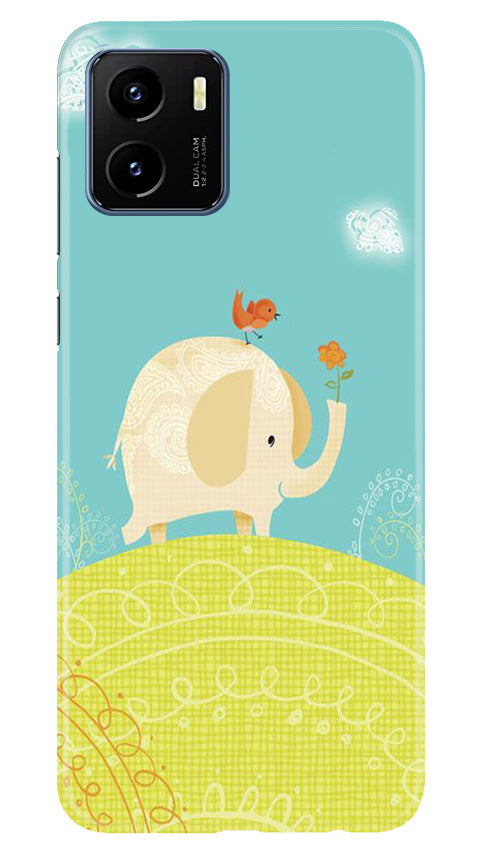 Elephant Painting Mobile Back Case for Vivo Y15s (Design - 46) Elephant Painting Case for Vivo Y15s