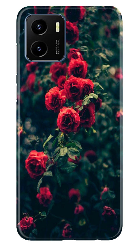 Red Rose Mobile Back Case for Vivo Y15s (Design - 66) Red Rose Case for Vivo Y15s