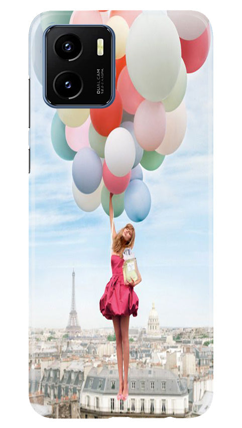 Girl with Baloon Mobile Back Case for Vivo Y15s (Design - 84) Girl with Baloon Case for Vivo Y15s