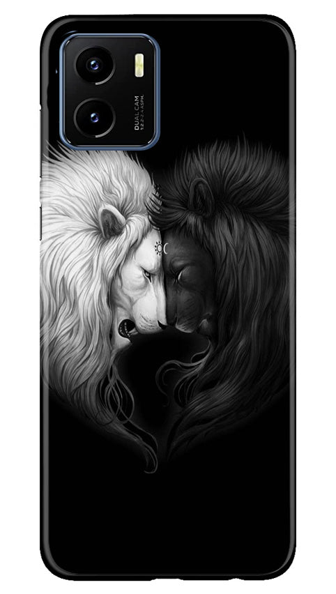 Dark White Lion Mobile Back Case for Vivo Y15s (Design - 140) Dark White Lion Case for Vivo Y15s (Design - 140)