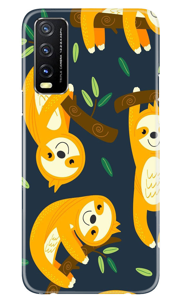 Racoon Pattern Mobile Back Case for Vivo Y20A (Design - 2) Racoon Pattern Case for Vivo Y20A