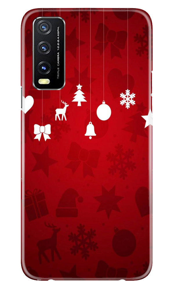 Christmas Mobile Back Case for Vivo Y20A (Design - 78) Christmas Case for Vivo Y20A