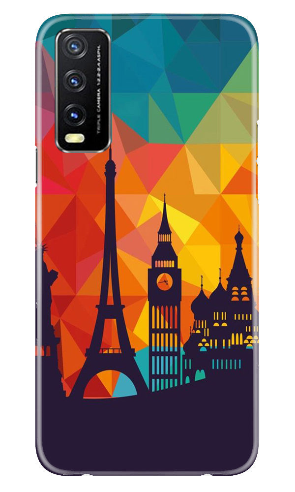 Eiffel Tower2 Mobile Back Case for Vivo Y20A (Design - 91) Eiffel Tower2 Case for Vivo Y20A