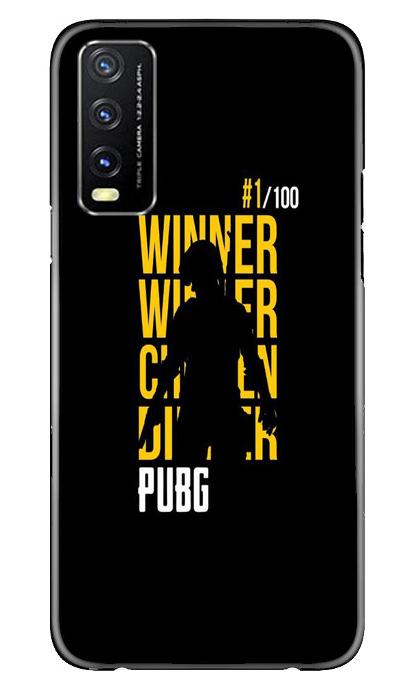 Pubg Winner Winner Mobile Back Case for Vivo Y20T (Design - 146) Pubg Winner Winner Case for Vivo Y20T (Design - 146)