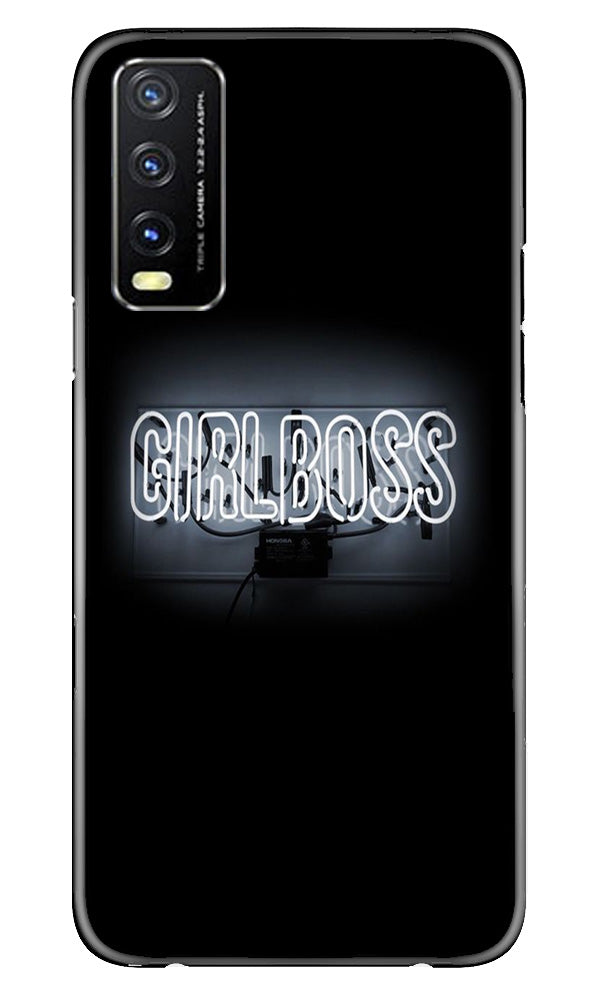 Girl Boss Black Mobile Back Case for Vivo Y20A (Design - 237) Girl Boss Black Case for Vivo Y20A (Design No. 237)