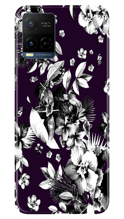 white flowers Mobile Back Case for Vivo Y21 (Design - 7) white flowers Case for Vivo Y21