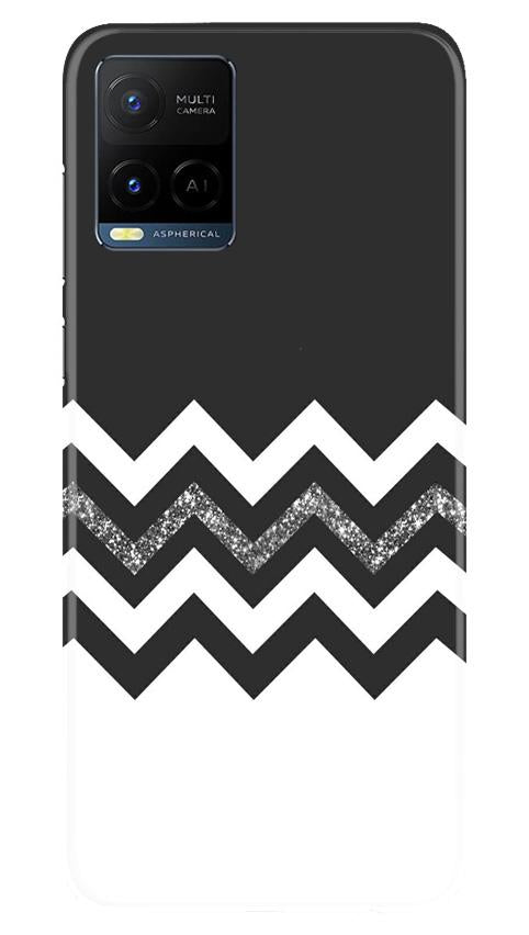 Black white Pattern2Mobile Back Case for Vivo Y21 (Design - 83) Black white Pattern2Case for Vivo Y21