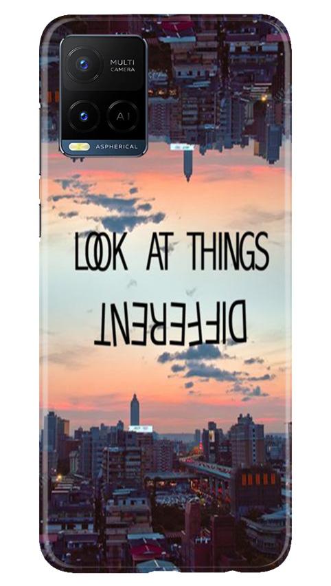 Look at things different Mobile Back Case for Vivo Y21 (Design - 99) Look at things different Case for Vivo Y21