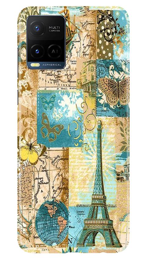 Travel Eiffel Tower Mobile Back Case for Vivo Y21 (Design - 206) Travel Eiffel Tower Case for Vivo Y21 (Design No. 206)