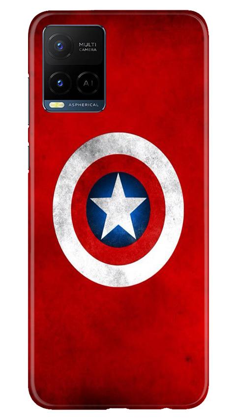 Captain America Mobile Back Case for Vivo Y21 (Design - 249) Captain America Case for Vivo Y21 (Design No. 249)