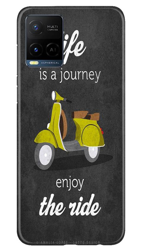 Life is a Journey Mobile Back Case for Vivo Y21 (Design - 261) Life is a Journey Case for Vivo Y21 (Design No. 261)