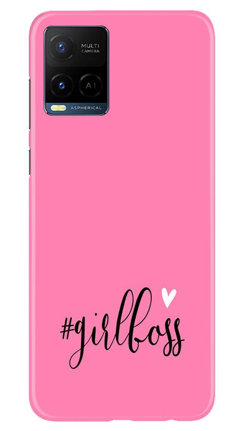 Girl Boss Pink Mobile Back Case for Vivo Y21 (Design - 269) Girl Boss Pink Case for Vivo Y21 (Design No. 269)