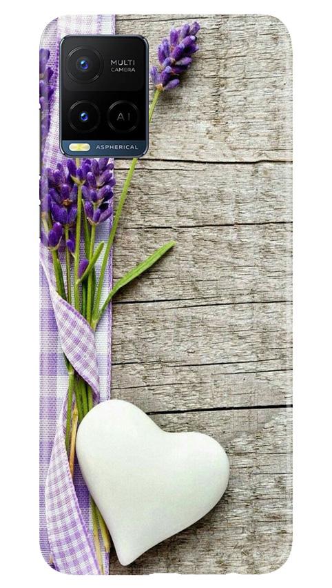 White Heart Mobile Back Case for Vivo Y21 (Design - 298) White Heart Case for Vivo Y21 (Design No. 298)
