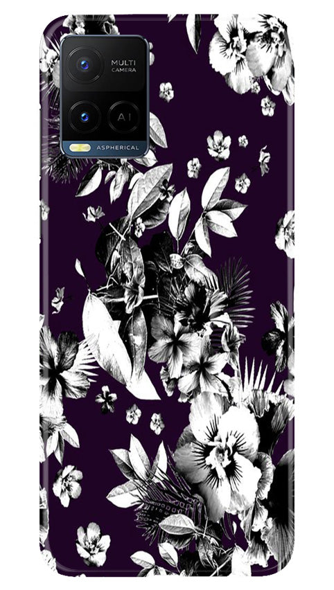 white flowers Mobile Back Case for Vivo Y21T (Design - 7) white flowers Case for Vivo Y21T