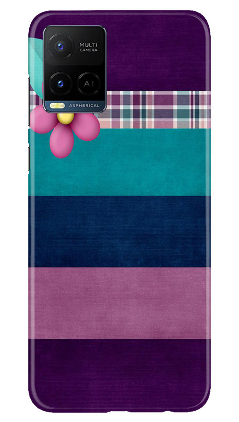 Purple Blue Mobile Back Case for Vivo Y21T (Design - 37) Purple Blue Case for Vivo Y21T