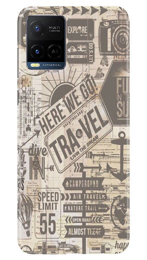 Travel Mobile Back Case for Vivo Y21e (Design - 104) Travel Case for Vivo Y21e (Design - 104)